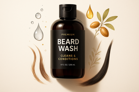 A beard wash that Removes oil and dirt
● Moisturizes
● Replenishes the hair of its natural oils
● Makes Beard shinier and less brittle
